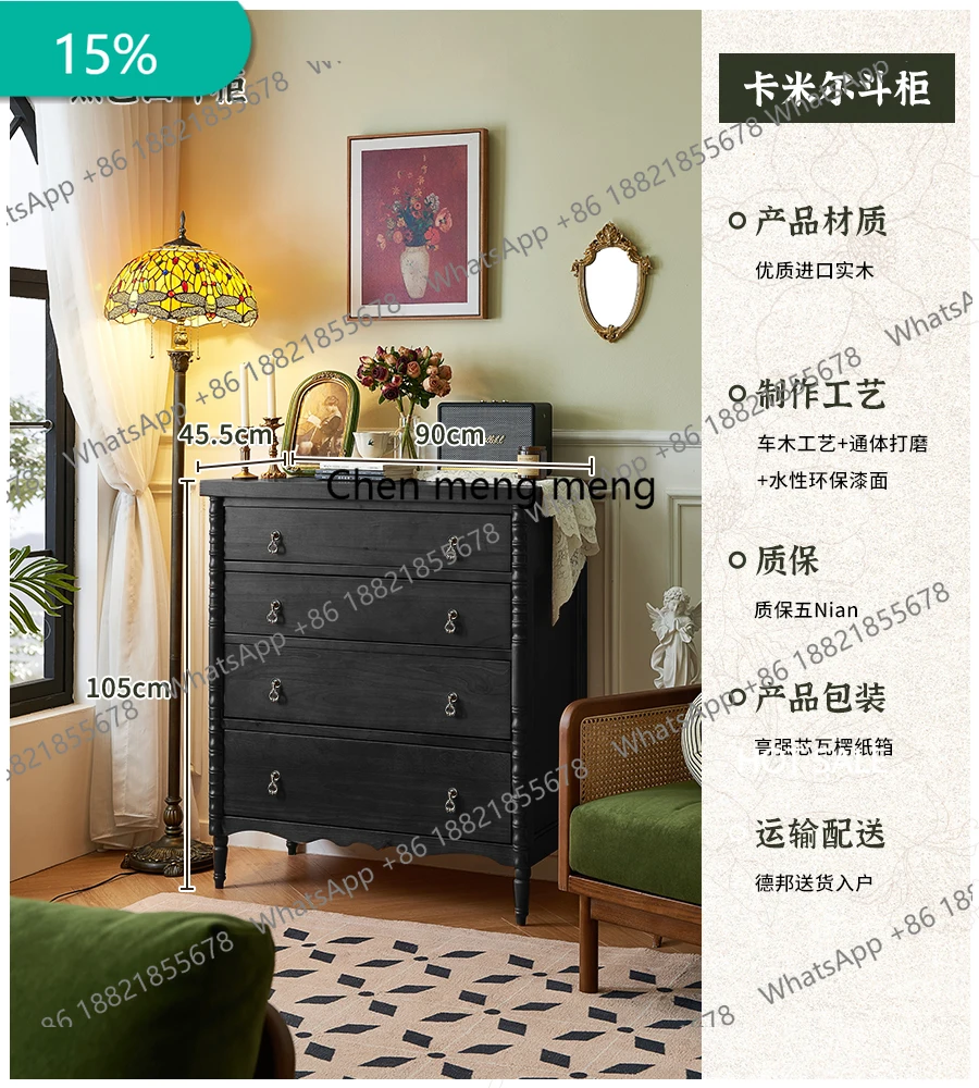 

M178 Nordic Vintage Cabinet For Livingroom Drawer File Safety Luxury Storage Cabinet Small Wine Kast Woonkamer