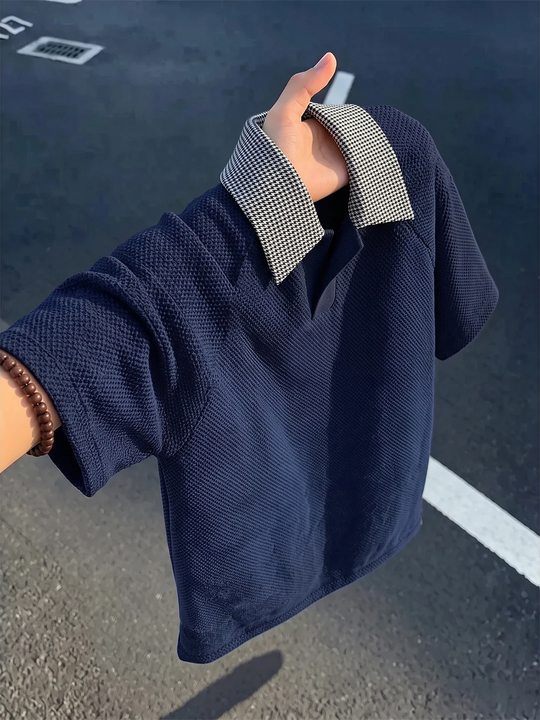 Men's  Shirt Short Sleeve Dragon Scale Texture T-Shirt Turn-down Collar Regular Fit Summer Fashion Casual Wear
