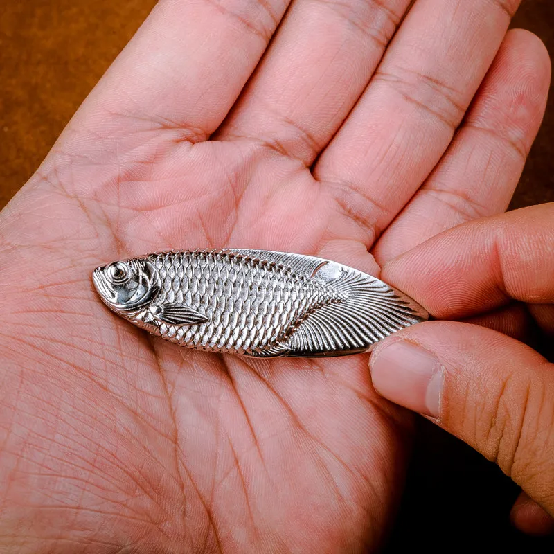 Outdoor Portable EDC Creative Stainless Steel Fish Tail Paper Cutting Tool (No Blade)