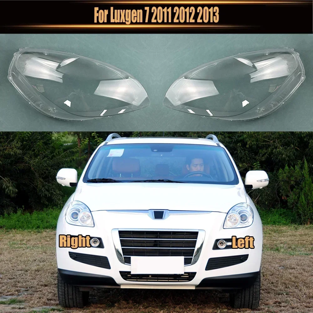 

For Luxgen 7 2011-2013 Car Headlight Cover Lens Glass Shell Front Headlamp Caps Transparent Lampshade Auto Light Lamp Case