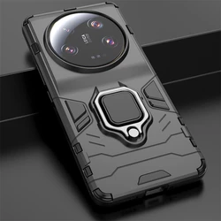 For Xiaomi Mi 13 Ultra Case Shockproof Armor Phone Case For Xiaomi Mi13 Ultra 13ultra Car Magnetic Ring Holder Stand Back Cover