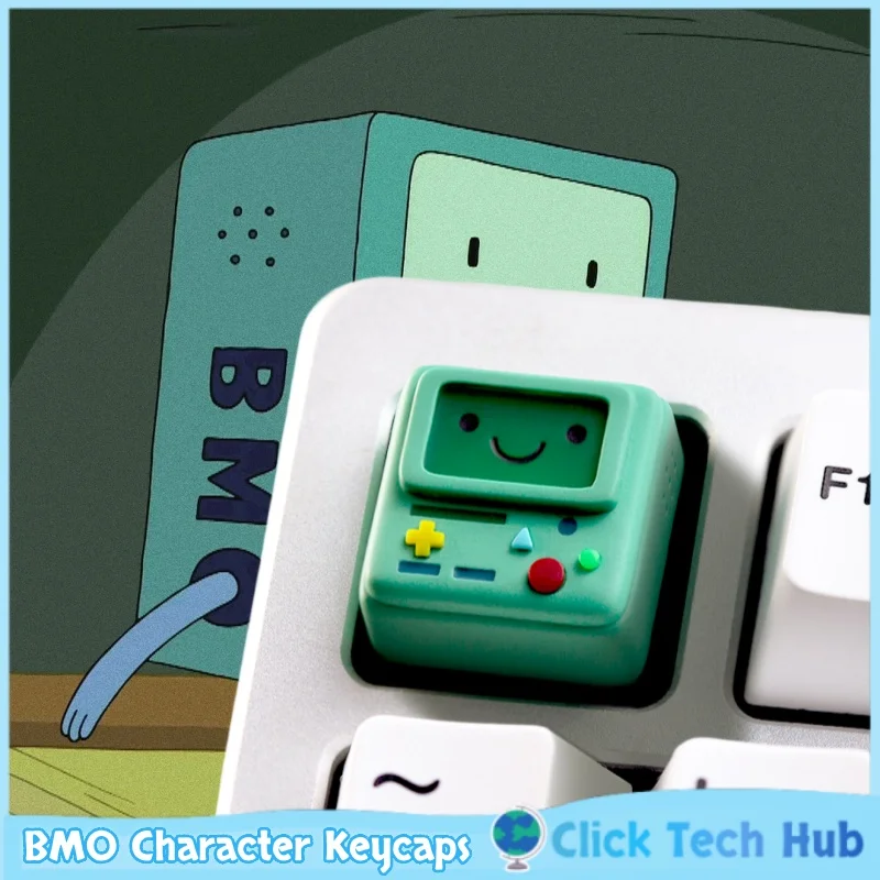 

Bmo Character Keycaps 1pcs Adventure Time Anime Peripheral Transparent Mechanical Keyboard Keycaps Personalized Keycaps Esc
