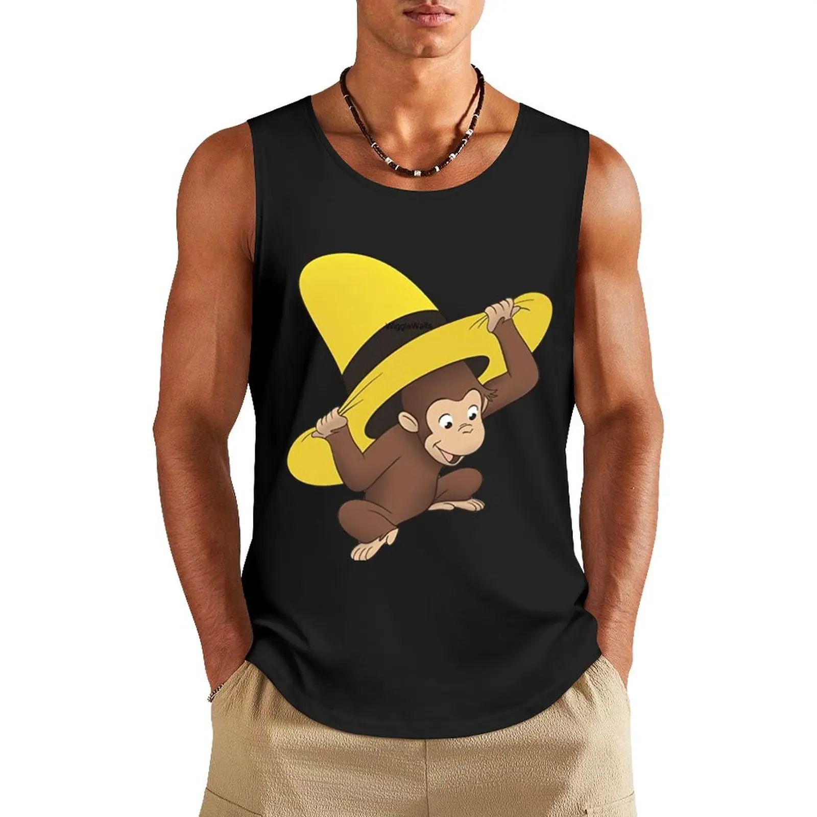 

curious george Tank Top Short sleeve Vest Men's clothing brands
