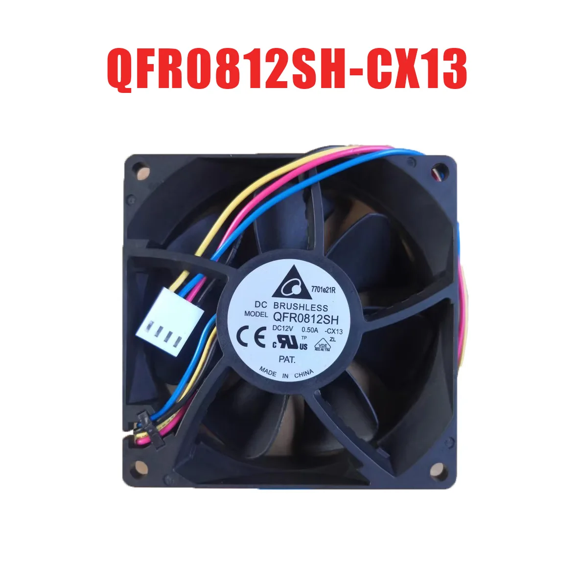 Cooling Fan For DELTA QFR0812SH-CX13 DC12V 0.50A 4lines New