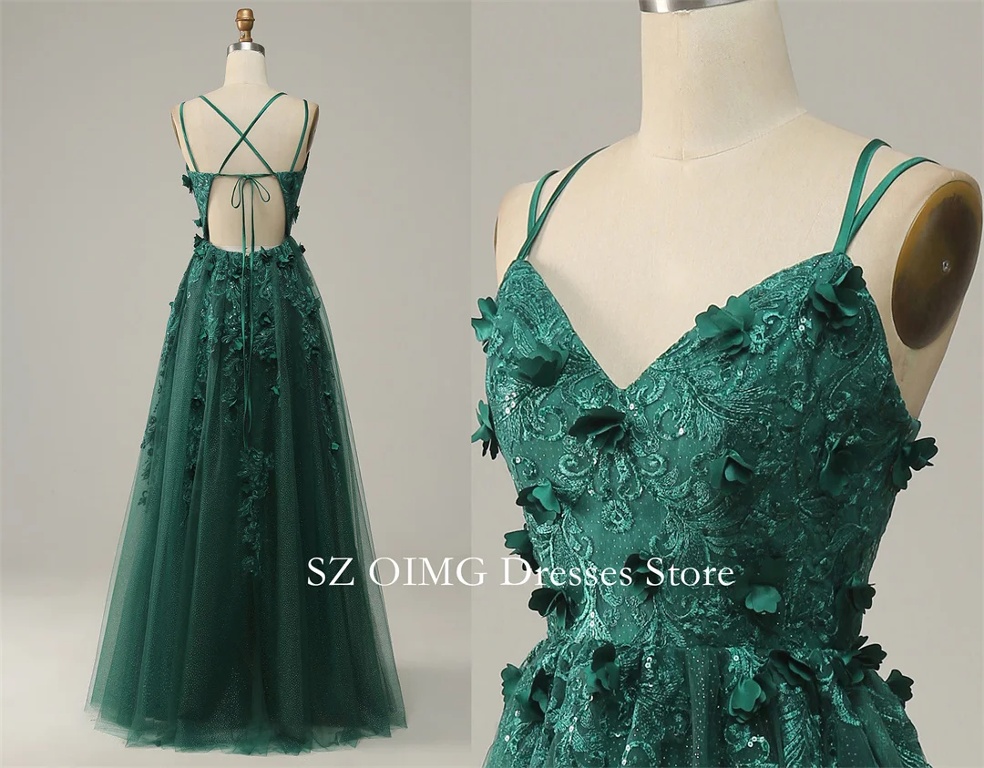 Vestido longo de baile, Verde escuro, Linha A, Vestidos de noite, Sem mangas, Formal, Festa, Dama de honra