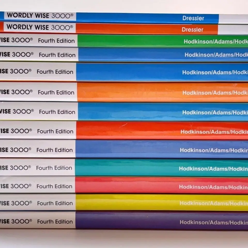 High quality Wordly Wise 3000 word color printing 35 books in total Level K-12 Complete Vocabulary Workbook with Answers