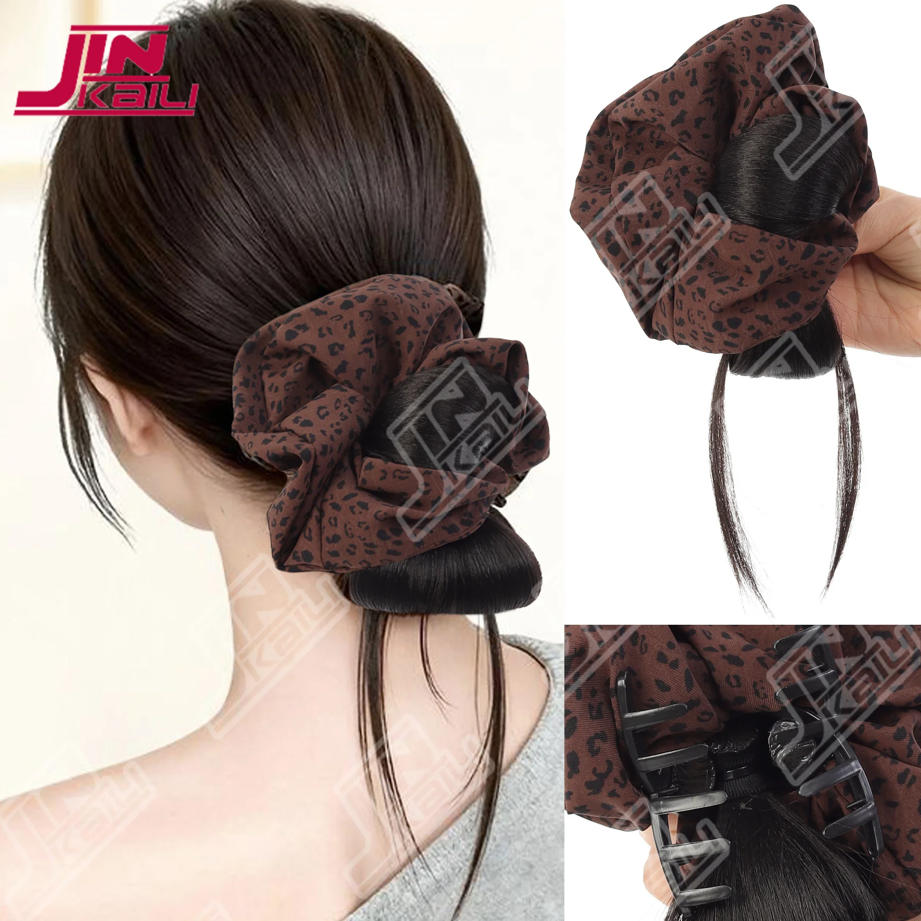 

JKL Maruko голова синтетический парик зажим для волос ленивый дракон борода цветок бутон голова леопардовый принт повязка на голову зажим