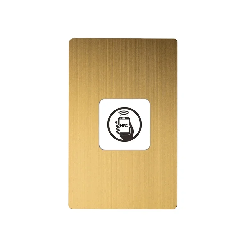 

Высококачественная металлическая карта NFC из нержавеющей стали 304, 13,56 МГц, частота, оптовая продажа с фабрики, 213/215, чип, социальная визитная карточка