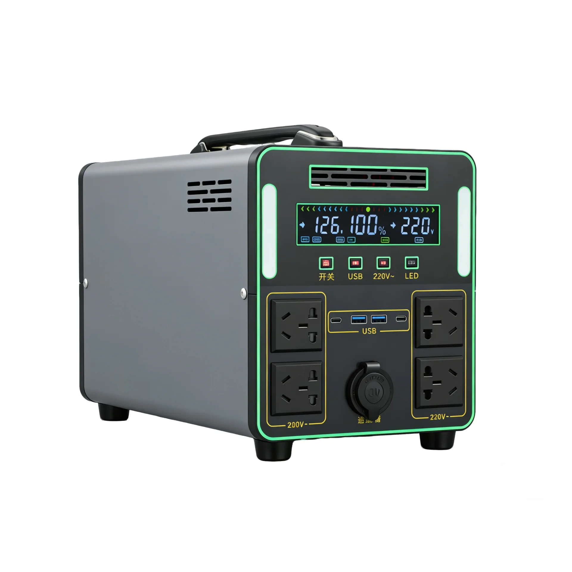 8000 watts 10 kWh outdoor mobile energy storage power supply 220v large-capacity emergency power supply supports solar charging