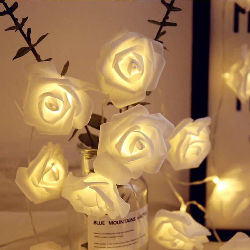 2 متر ورد صناعي/زهور ساكورا سلسلة أضواء الكرمة حديقة الزفاف قوس الورد ديكور المنزل الزفاف وهمية الحرير سجل القصاصات النباتات