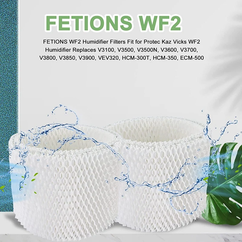 WF2 Humidifier Filters Fit For Protec Kaz Vicks WF2 Humidifier Replaces V3100, V3500, V3500N, V3600, V3700, V3800