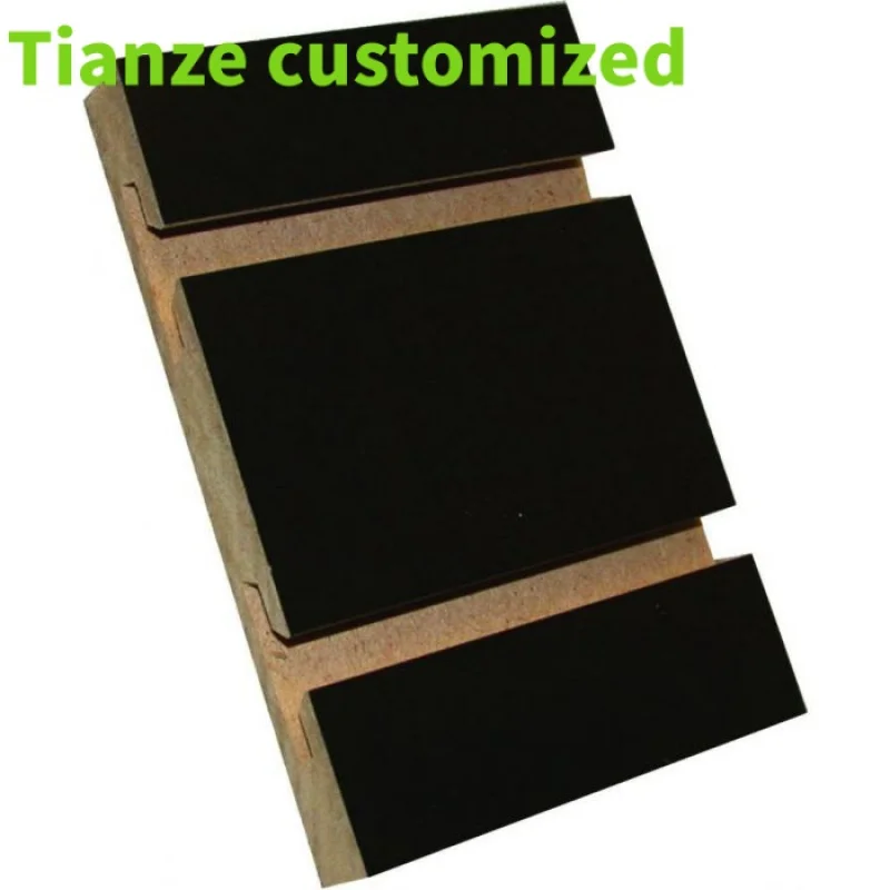 

(customized)4*8 feet black slatwall panel 3"O.C.3/4" thick MDF