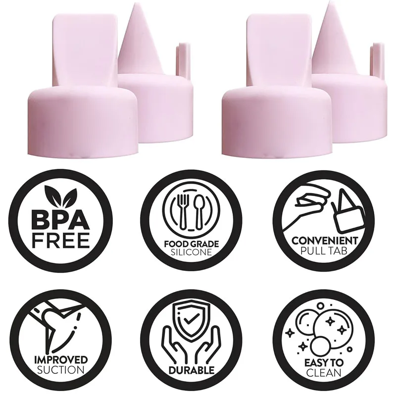 Válvulas de bico de pato para substituição de espectro, 6 peças, para bombas s1 s2 9 plus sg, válvulas de bico de pato com aba de tração