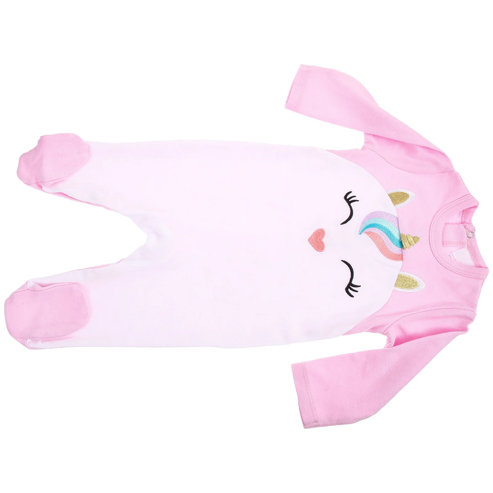 

Baby Girl Cotton Jumpsuit Unicorn Pajama Romper Long Sleeve Infant Clothes Breathable Soft Lightweight Sleepwear