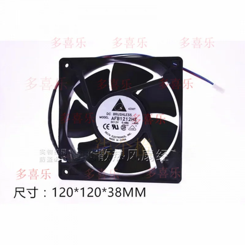 

ZMZM для Delta AFB1212HE 12038 DC12V 0,48A 12 см 3-проводной охлаждающий вентилятор с высоким потоком воздуха