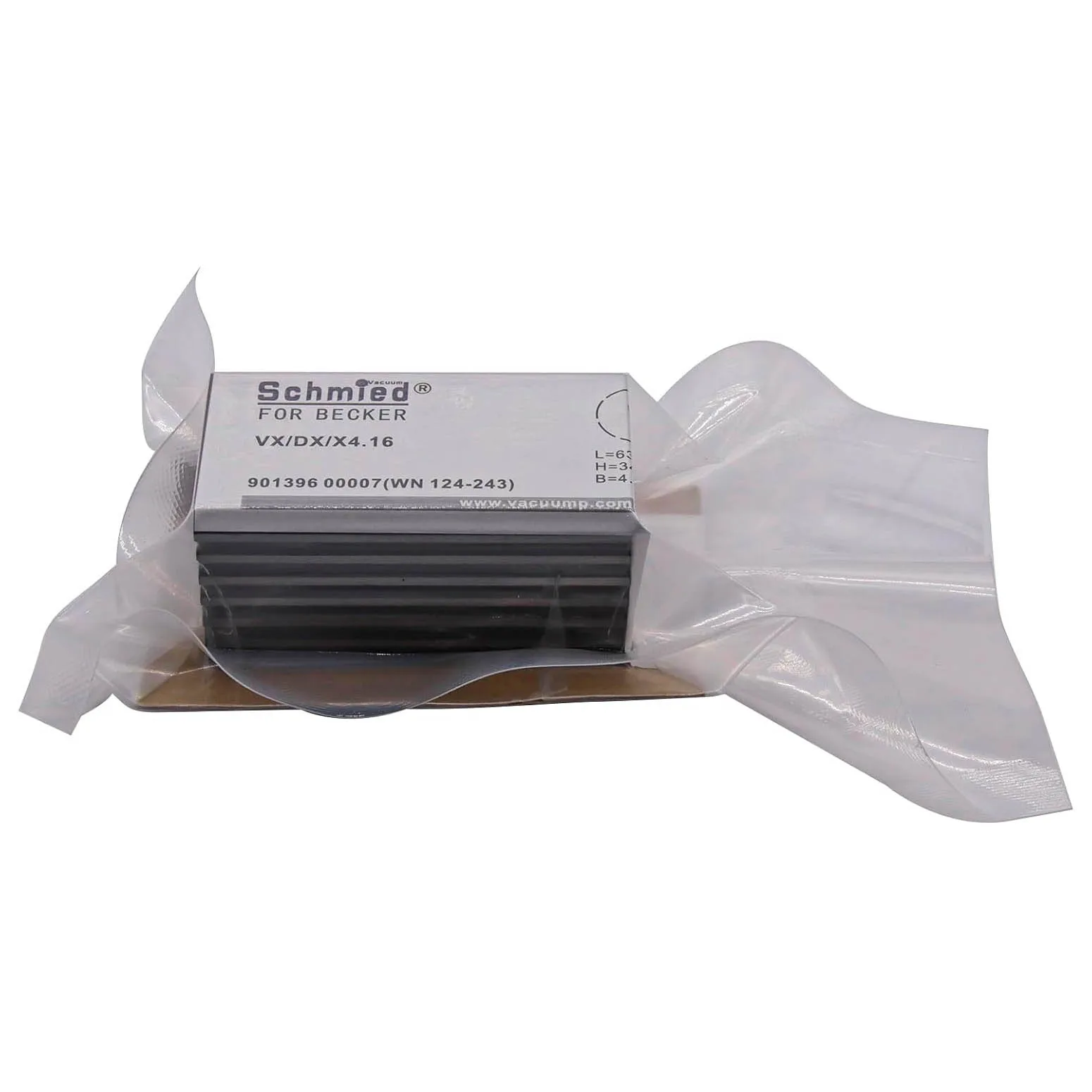 7 Pack Vane WN124-243 90139600007 for Becker Vacuum Pump DX4.16, VX4.16, X4.16, 63-34-4.3mm