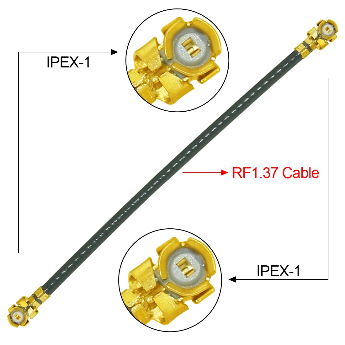 10 cm/20 cm/30 cm U.FL Switch SMA Maschio Femmina Jack Cavo a treccia 1,37 mm per scheda WIFI PCI Router wireless