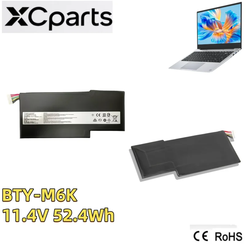 

New BTY-M6K Laptop Battery For MSI GF63 Thin 8RC / 8RD / 9SC GF65 GF75 GS63VR GS73 GS73VR MS-17B4 MS-16K3 MS-17F1 11.4V 52.4Wh