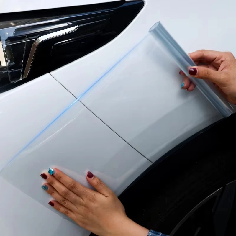 Auto-Schutzfolie Kratzfeste Hautschutzfolie Wasserdichter Aufkleber für Lackschutzfolie PPF Schwarze Vinyl-Sprühfolie Tesla-Schutzfolie – Detail 2