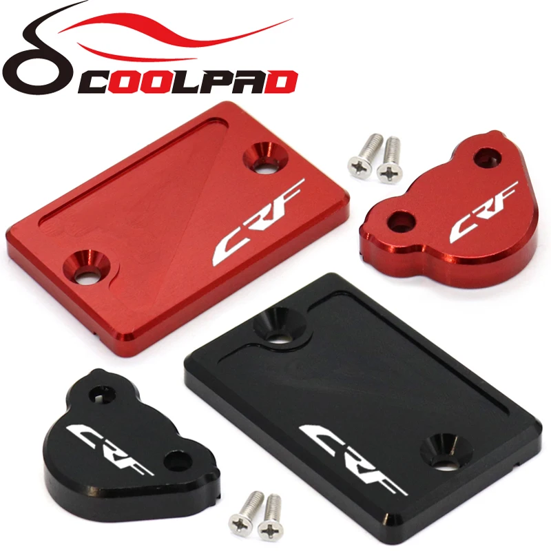 

Front Rear Brake Reservoir Cover For HONDA CRF250F 2019-2022 Motorcycle Off-road Brake Pump Oil Fluid Caps CNC CRF 250 F 2021