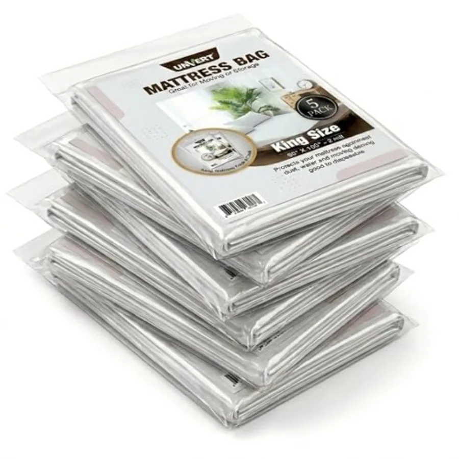 

Waterproof Mattress Protector Bag for Moving and Storage - Heavy Duty Mil 90" x 00" - Made in USA - Bed Plastic Protector Cover