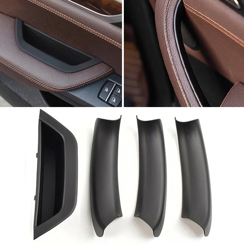 For BMW X3 X4 F25 F26 2010 2011 2012 2013 2014 2015 2016 2017 Car Interior Door Handle Pull Cover LHD Black/Carbon Fiber/Beige