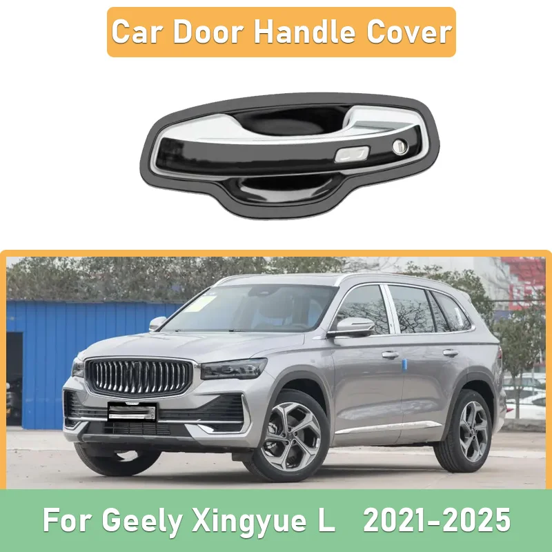 

For Geely Monjaro Xingyue L KX11 2021~2025 Door Handle Bowl Protective Sticker Stainless Steel Scratch-resistant Car Accessories