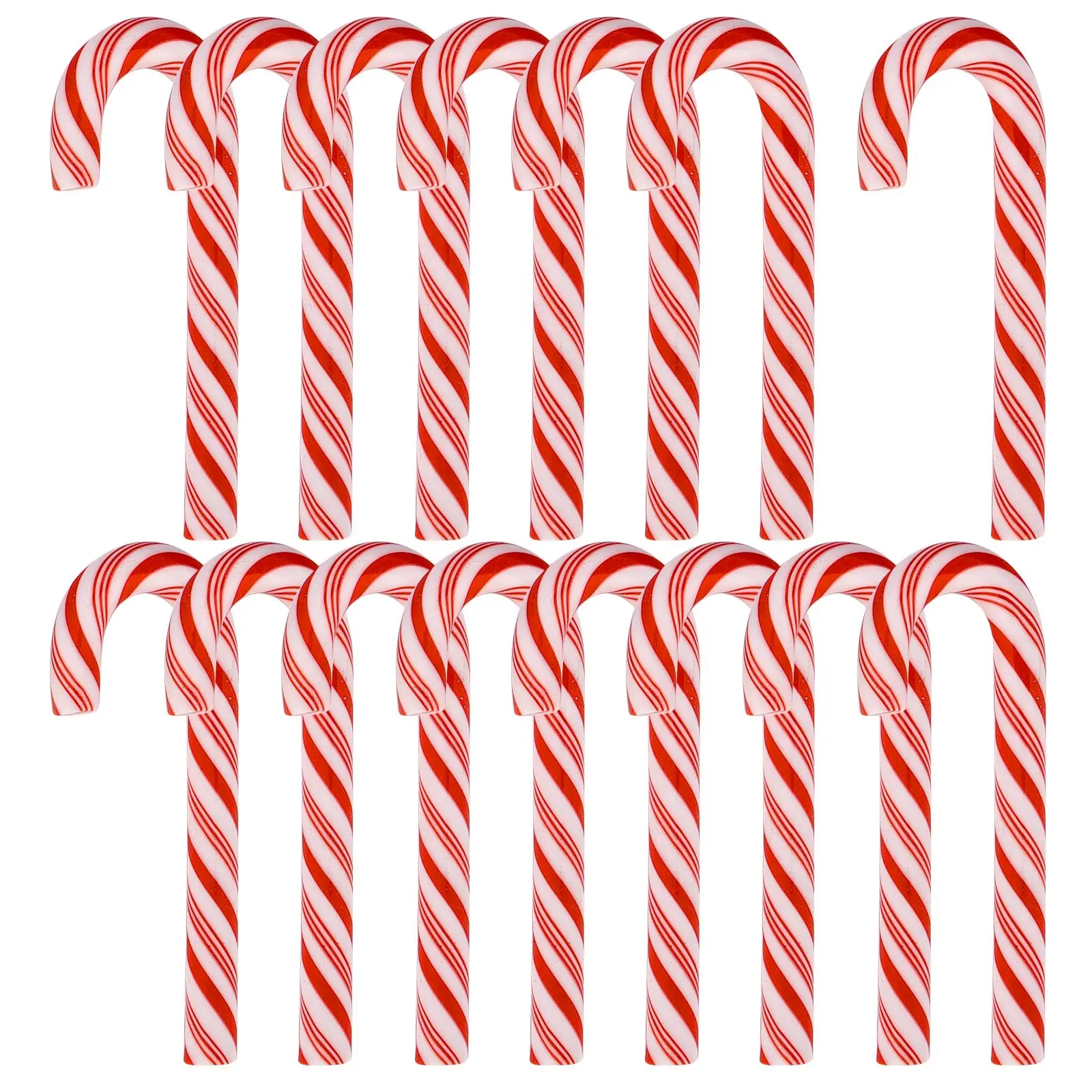 15/30PCS Mini Candy Canes Christmas Tree Decoration Pendant DIY Scrapbook Craft Gift  Home Decor Merry Christmas Children Toys