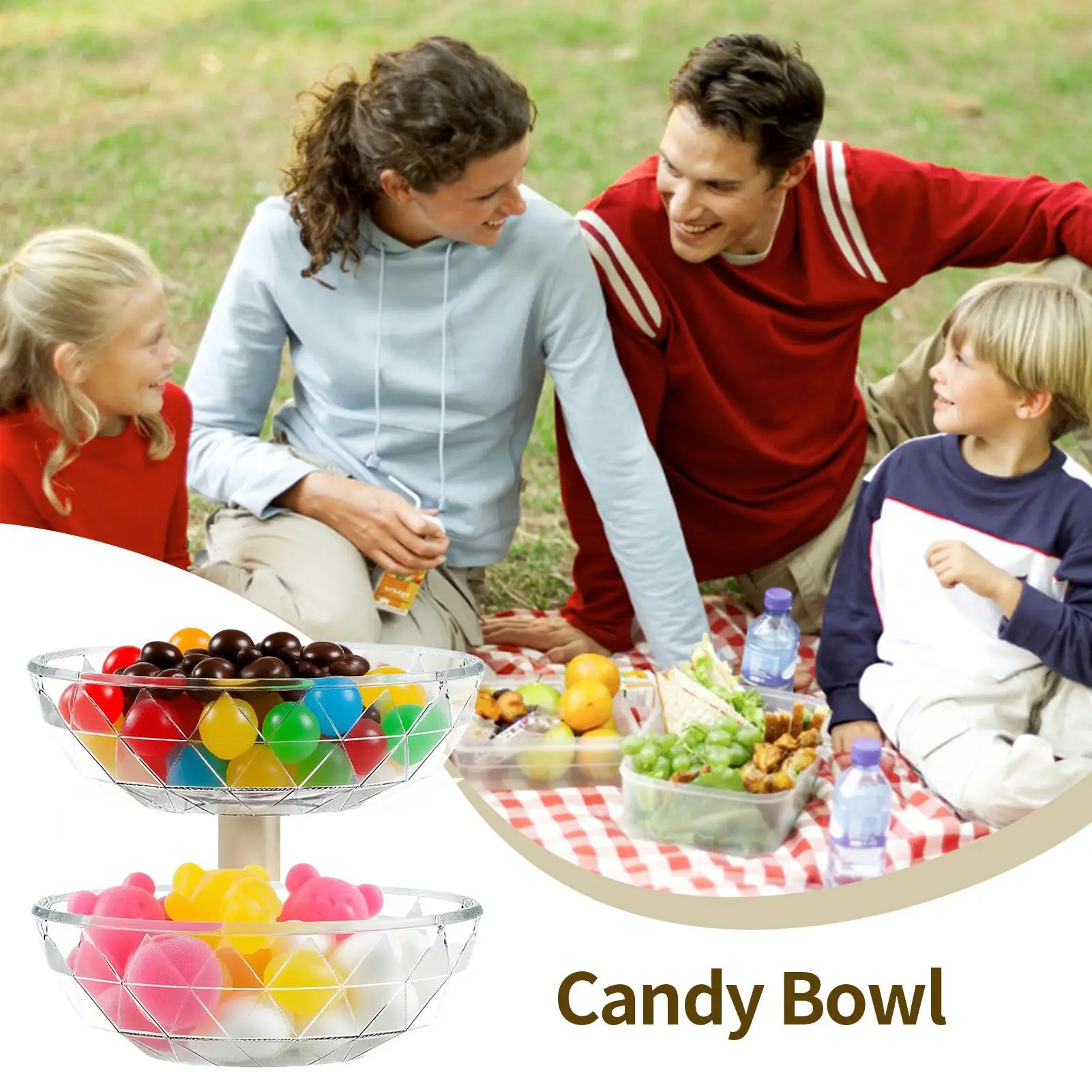 Pumpkin Snack Tray 2 Tier Removable Pumpkin Snack Holder With Lid Home Candy Servers For Table Theater Nuts Retail Party Corner