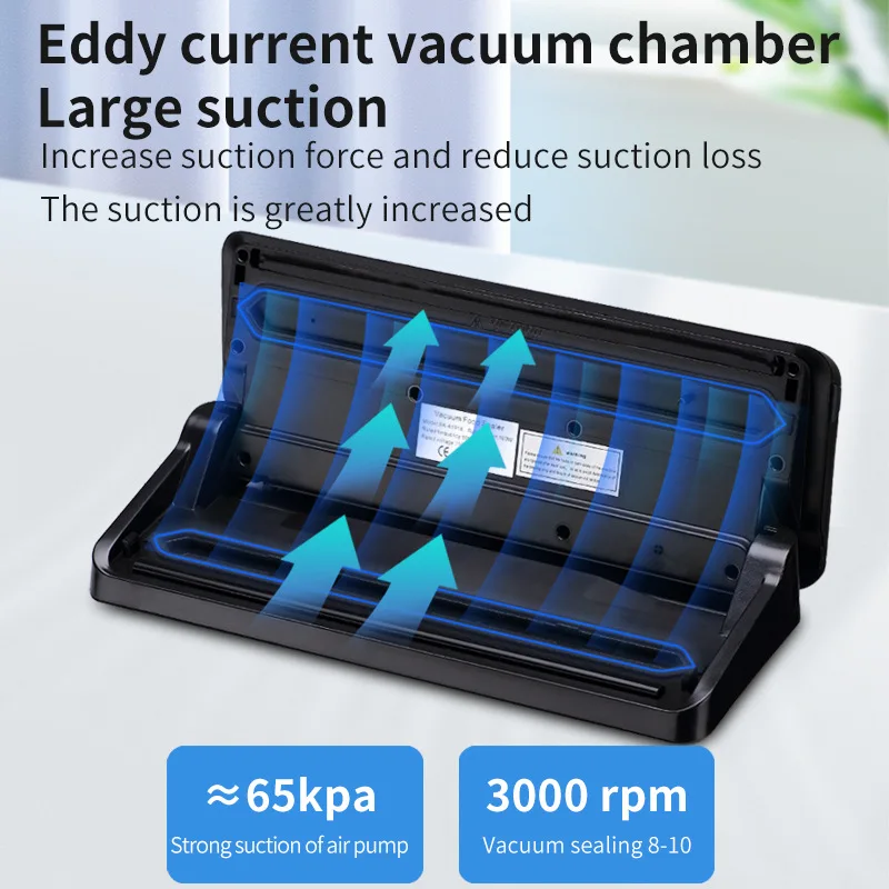 Xiaomi Electric Vacuum Food Sealer Packaging Machine with Free 10pcs Vacuum bags Household Commercial Vacuum Food Sealing