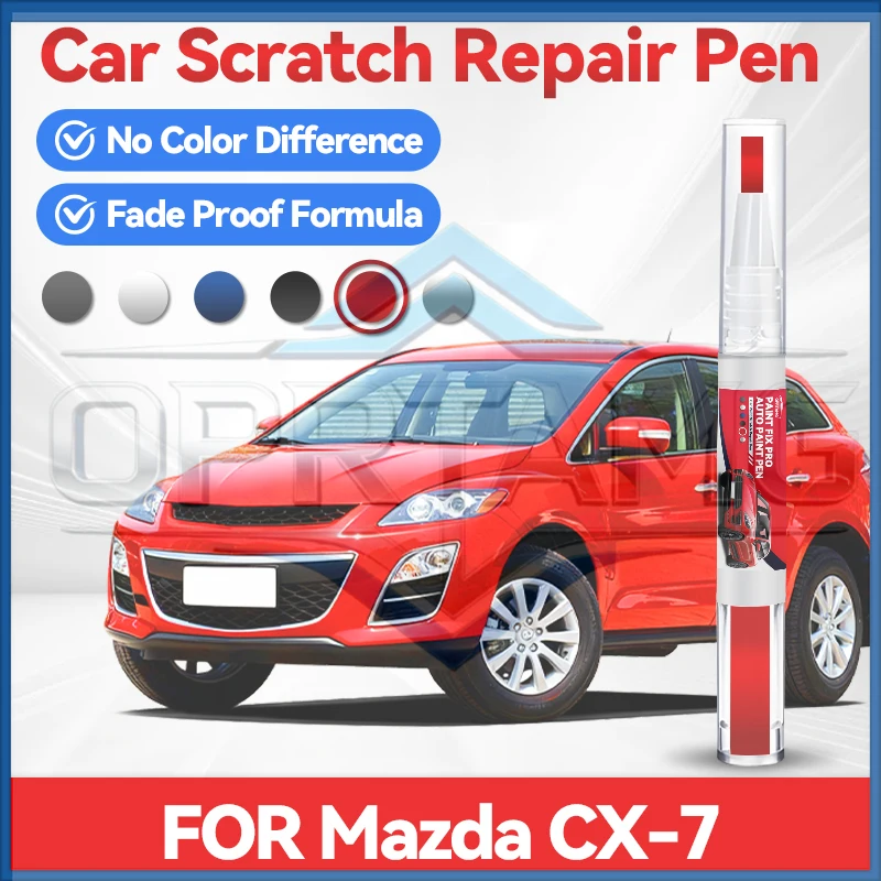 

Карандаш для подкраски колесных дисков Mazda CX-7, средство для ремонта царапин, аксессуары для авто, черный, белый, серебристый цвета