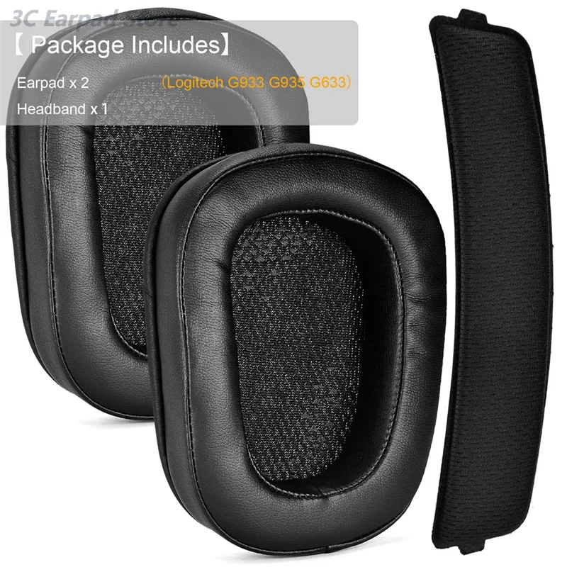 

1 set Ear Pad Headband Earcushions for Logitech G933 G935 G633 Headset Earphone Earpads Earplug Earmuffs