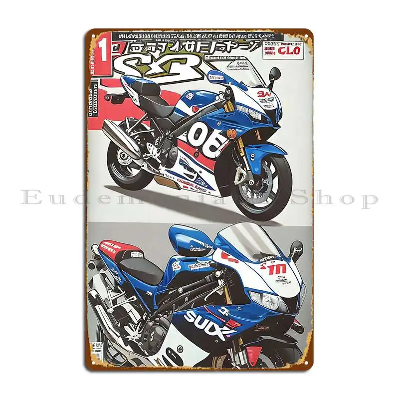 Gsxr 1000 Metal Sign Retro Printing Bar Cave Pub Customize Tin Sign Poster