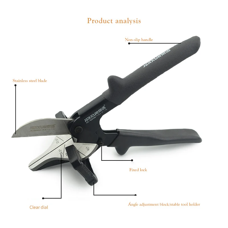 

Multi-functional edge cutting PVC pipe cutting 45 degrees woodworking cutting knife PE plastic pipe hose cutting