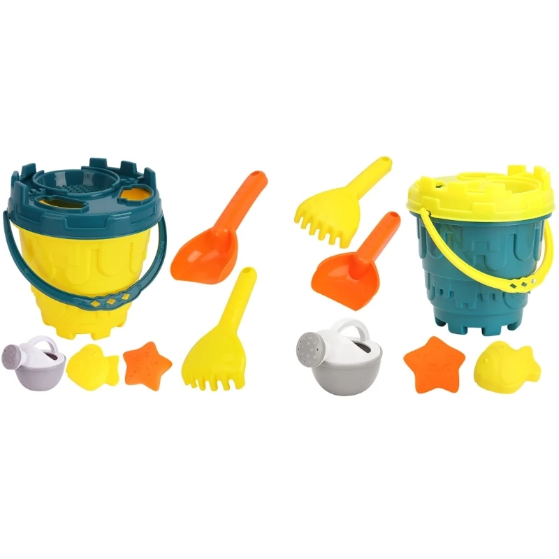 

1set Children Sand Toy Castles Bucket Shovel Rake Water Tool Sand Play Toy