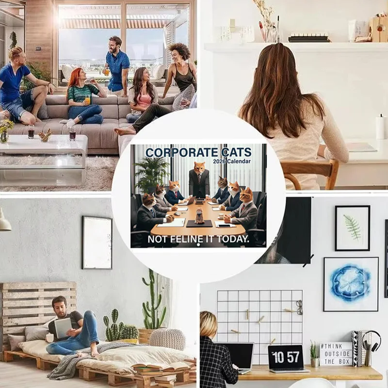 2026 ปฏิทินผนังน้ําหนักเบาบ้านปฏิทินปฏิทินวางแผนเดสก์ท็อปตารางโฮมออฟฟิศการพิมพ์ที่ชัดเจนผลิตภัณฑ์ฉีกขาดได้