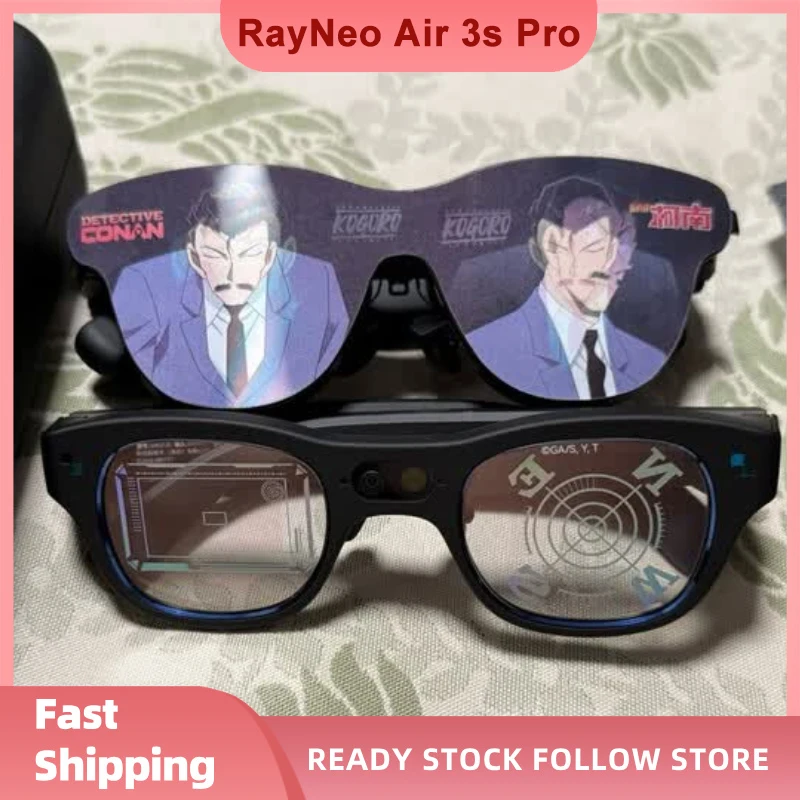 RayNeo Air 3s Pro Smart AR Glasses, HD Giant Screen Viewing Glasses, Conan Collaboration