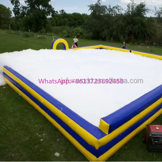 

Kids Party Adult Inflatable Foam Pit Air Water Soap Pool Inflatable Foam Dance Pit With Foam Machine Rental