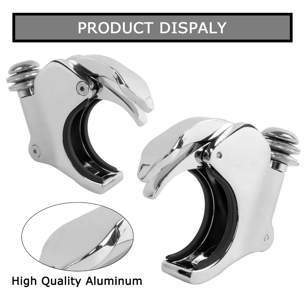 Motorcycle Removable 49mm Quick Release Windshield Windscreen Clip Clamp For Harley Street Bob Wide Glide 2002-2016