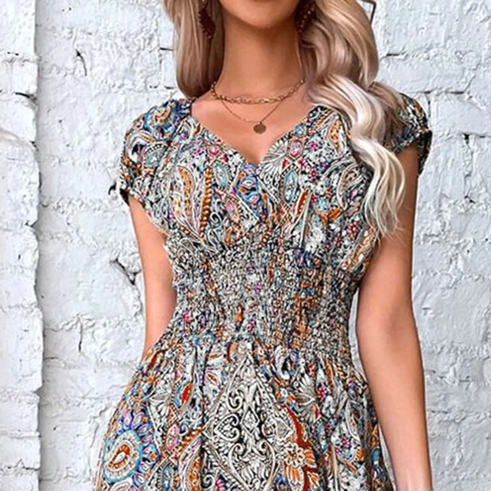 

Women's Summer Bohemian Dress Female Oversize Daily Dress Gift for Christmas Birthday New Year