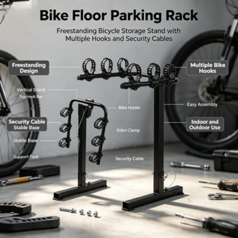 Car Roof Rear Bike Rack Bicycle Carrier Mount For Mountain Road Bike Vehicle Outdoor Cycling Travel Transport Storage Accessory