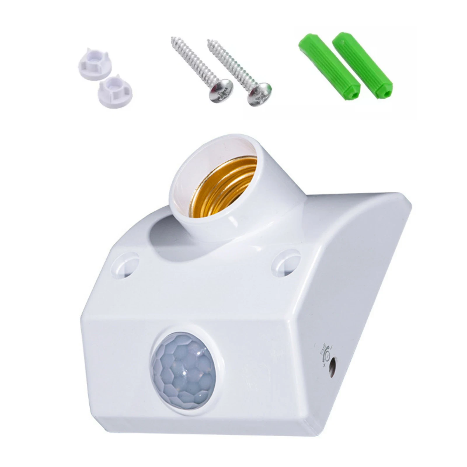 AC 110V-240V Automatic Human Body Infrared PIR Sensor Detector Bulb Light E27 Base PIR Motion Detector Wall Lamp Holder Socket