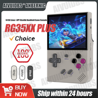 ANBERNIC RG35XX Plus Retro Handheld Game Console-Upgraded Chip-Linux System-3.5 Inch IPS Screen-Built-in APP-Rixelhk APP Gifts