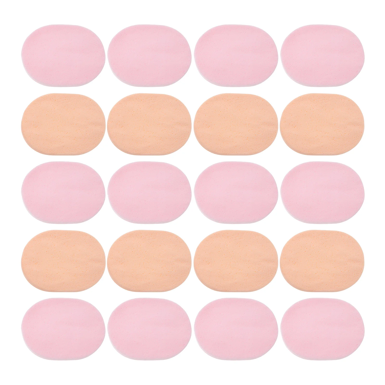 24 szt. Perłowe Makarony do Mycia Twarzy Podróżne Gąbki do Twarzy Oczyszczające Kompaktowe Gąbki Peelingujące 7mm Grube Miękkie Wielokrotnego Użytku