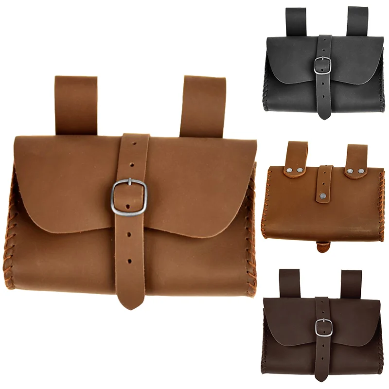 Steampunk Middeleeuwse Viking Buideltas Lederen Riem Portemonnee Portemonnee Renaissance Ridder Kostuum Accessoire Voor Mannen Vrouwen Cosplay Larp