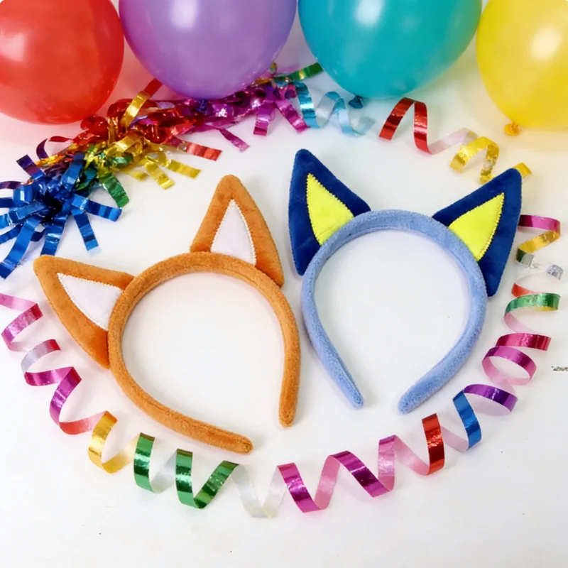 

НОВЫЙ синий косплей аниме повязка на голову с собачьими ушками обруч для волос плюшевый головной убор Пасхальная вечеринка косплей костюм реквизит детские подарки