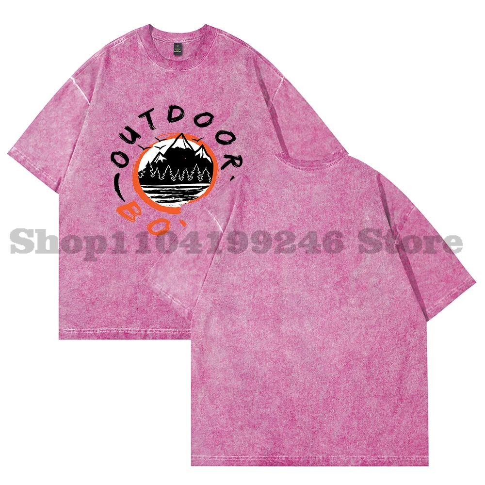 

Outdoor Boys Merch Vintage Wash Tee Cosplay Women Men Fashion Short Sleeve Cotton T-Shirts Style6