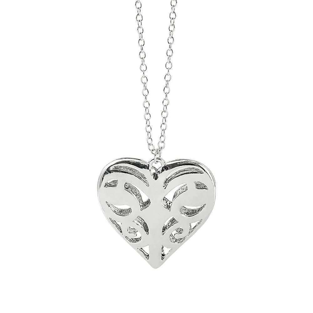 1pc Creative Vintage Hollow Pendant Daily Vintage Heart Pendant Accessory