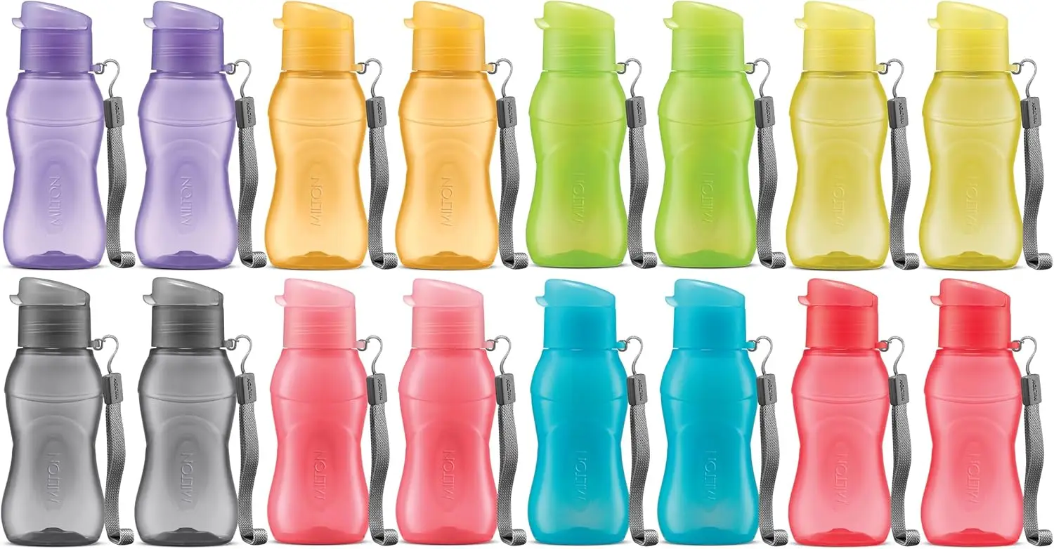 

16 упаковок, 6 унций, детская бутылка для воды, герметичная откидная крышка, портативная для школы и путешествий