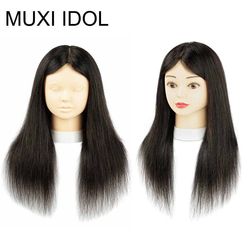

Mannequin Heads 100% Human Hair For Hairdresser Dummy Doll Heads For Practice Hairstyles Hairdressing Can Be Dye Bleach Perm Etc